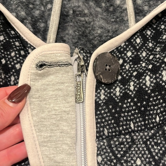 PRANA Zip Up Black/Gray prAna Women's Arka Jacket Large L - Picture 6 of 9